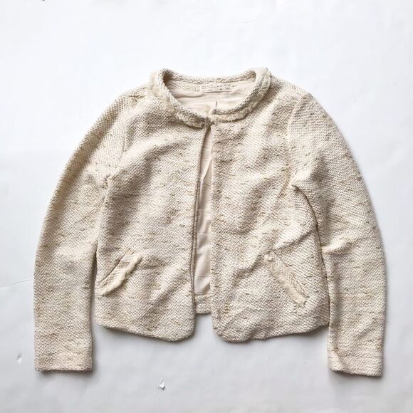 Zara lined open front light  blazer EUC 9-10Y - Picture 1 of 6